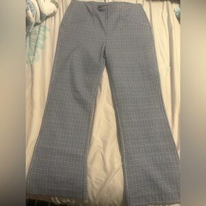 Liverpool Navy and White Micro-Check Pants